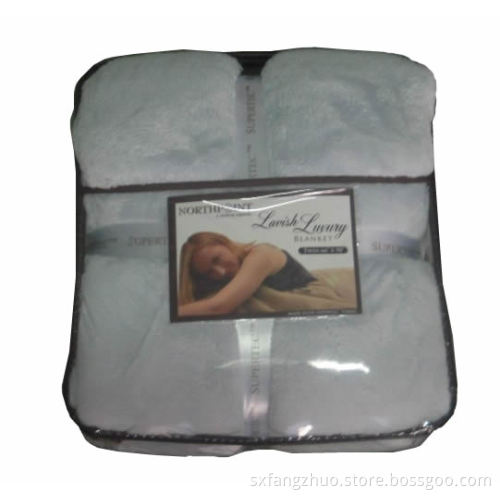 mexican coral colored  fleece plaid hospital blanket